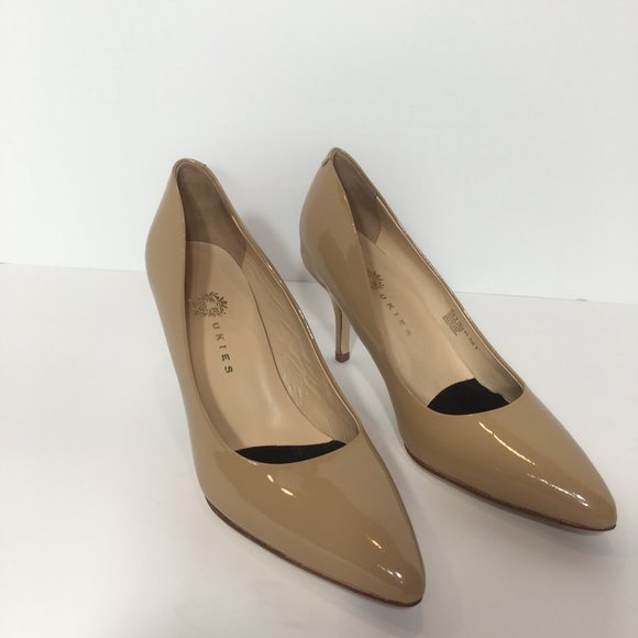 Ukies Ari Sandy Beige Heels Nanogel Technology 9 - Picture 1 of 7